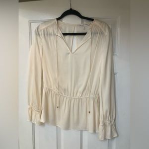 Trina Turk White Ivory Silk top size Small NWOT